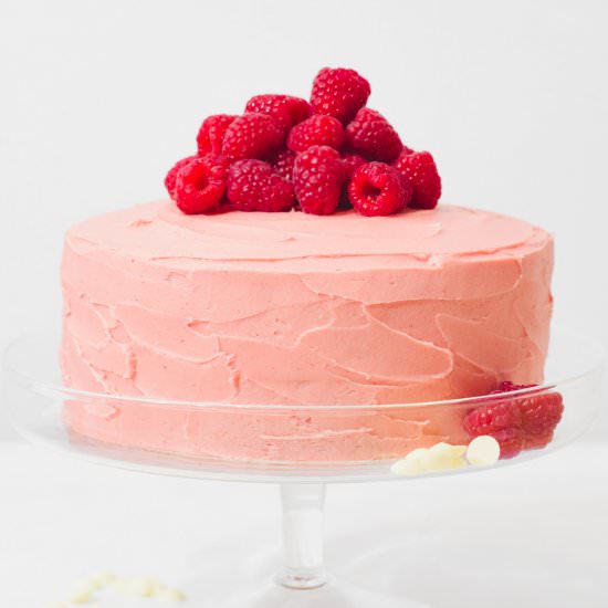 Raspberry White Chocolate Cake - Recipe photo by Sweet Mouth Joy