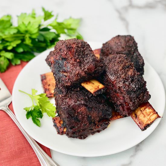 Smoked Beef Short Ribs - Recipe photo by theshortordercook