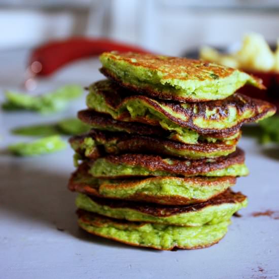 Green Pancakes - Recipe photo by APinchofCrazy