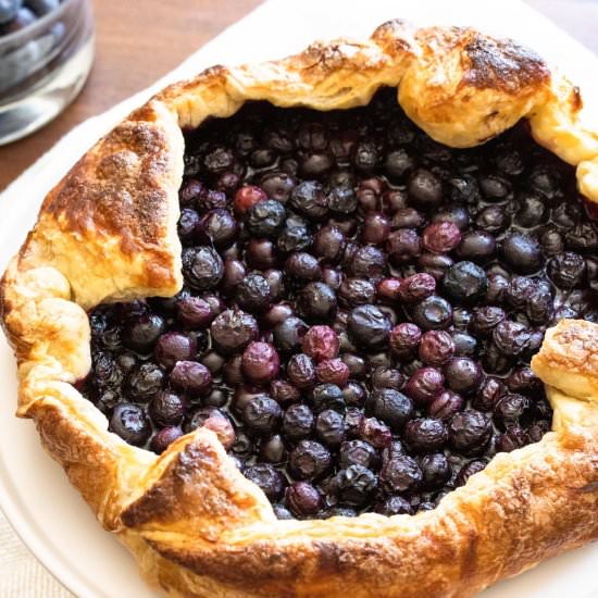Puff Pastry Blueberry Galette - Recipe photo by GiangisKitchen