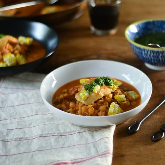 Harissa Poached Cod - Recipe photo by Feed Your Soul