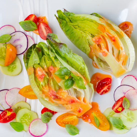 fresh tomato vinaigrette - Recipe photo by a zest for life