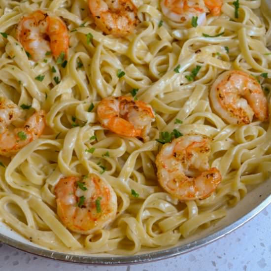 Shrimp Alfredo - Recipe photo by Small Town Woman