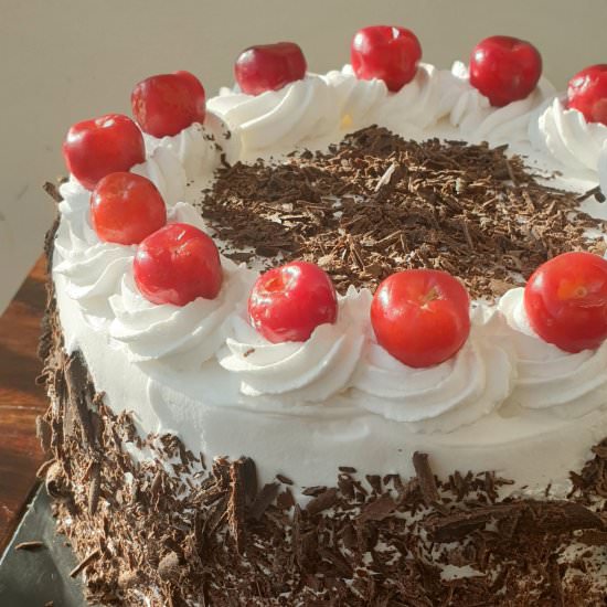 Eggless black forest cake - Recipe photo by Flours n frostings