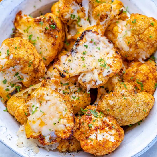 PARMESAN OVEN ROASTED CAULIFLOWER - Recipe photo by healthyfitnessmeals