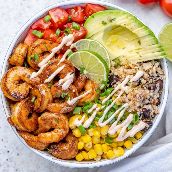 SHRIMP BURRITO BOWL - Recipe photo by healthyfitnessmeals