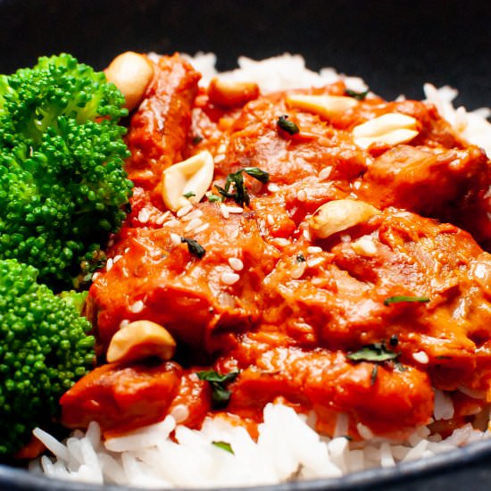 Peanut Butter Chicken - Recipe photo by KeyToMyLime