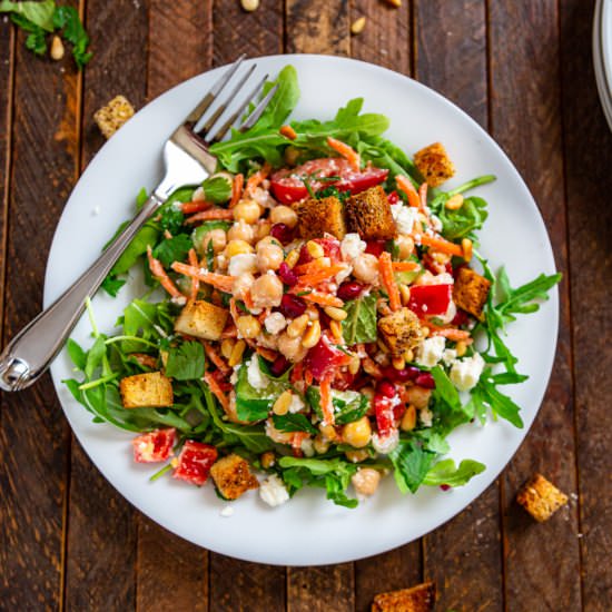 Moroccan Salad with Chickpeas - Recipe photo by Silk Road Recipes