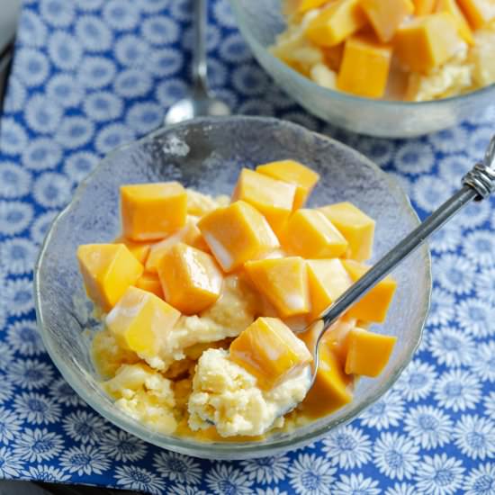 Homemade Mango Shaved Ice - Recipe photo by beyondkimchee