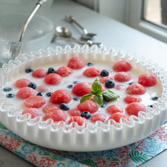 Korean watermelon Punch - Recipe photo by beyondkimchee