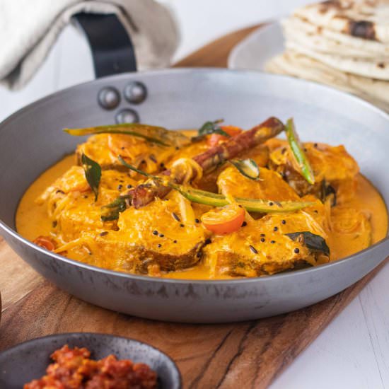 DELICIOUS SOUTH INDIAN FISH CURRY - Recipe photo by ATastyKitchen