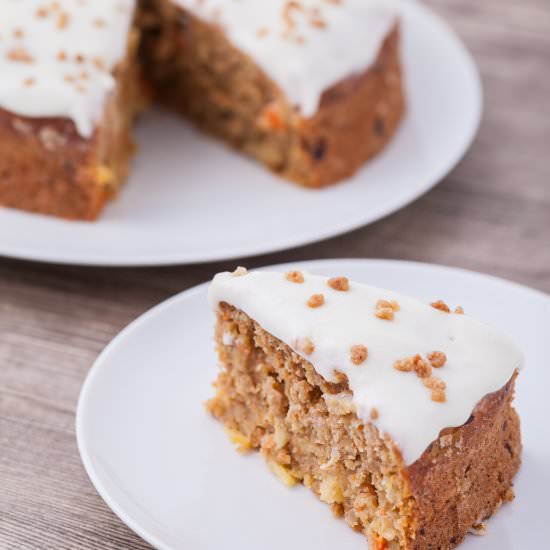 Low-Fat Moist Carrot Cake - Recipe photo by baking4happiness