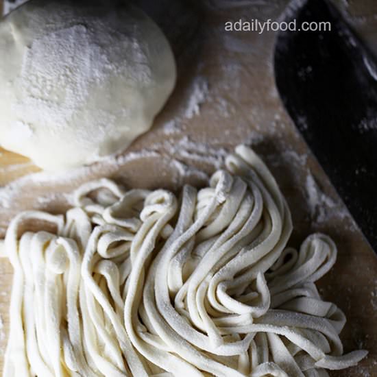 Chinese handmade noodles - Recipe photo by adailyfood