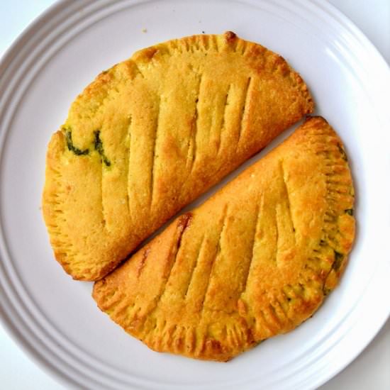 Keto Spinach Cream Cheese Calzone - Recipe photo by Tastylicious