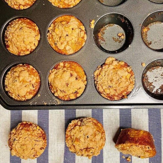 Apple Cider Muffins with Streusel - Recipe photo by Maplewoodroad.com