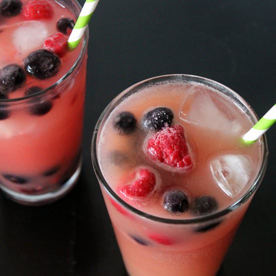 Blackberry Orange Spritzer Mocktail - Recipe photo by savorytosweetfood