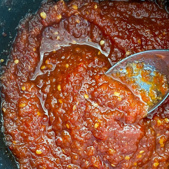 Tomato Chilli Jam - Recipe photo by AnotherFoodBlogger