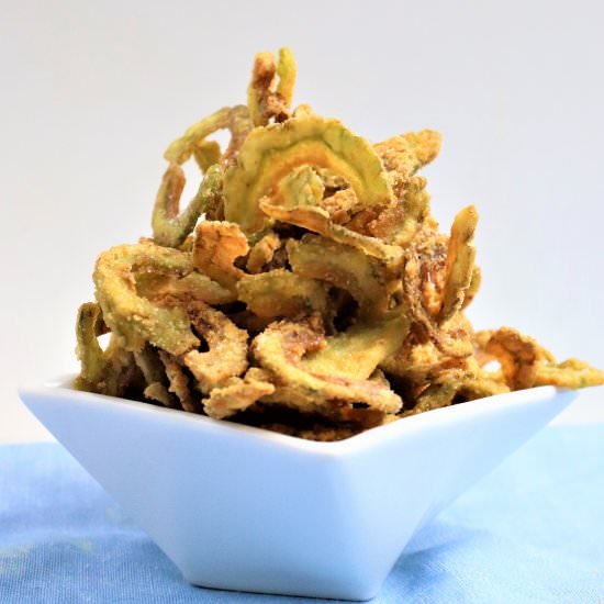 Homemade Bitter Melon Chips - Recipe photo by veryveganval