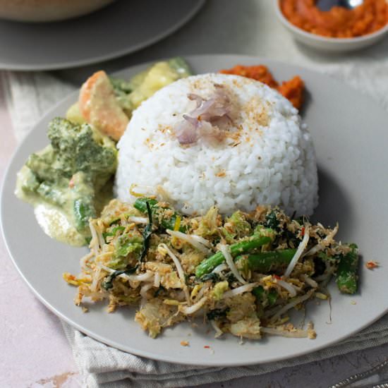 Nasi Uduk in 20 Minutes - Recipe photo by veganpunks