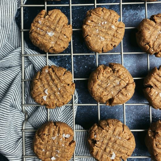 Easy Keto Peanut Butter Cookies - Recipe photo by the bonnie fig