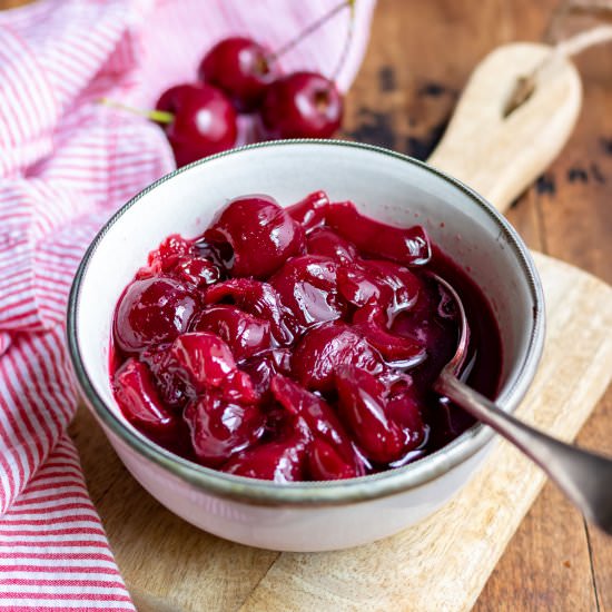 Cherry Compote - Recipe photo by veggie desserts
