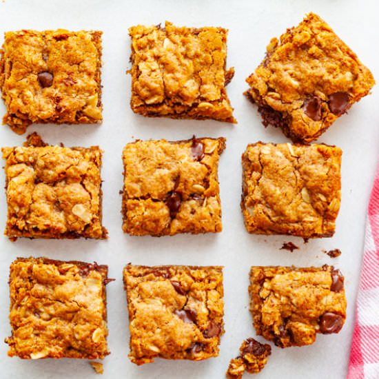 Almond Butter Bars - Recipe photo by Kitchenskip