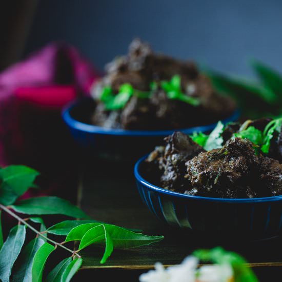 South Indian Masala Liver - Recipe photo by Poet and Flower