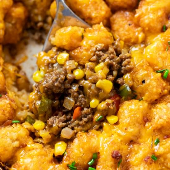Tater Tot Casserole - Recipe photo by TheCozyCook