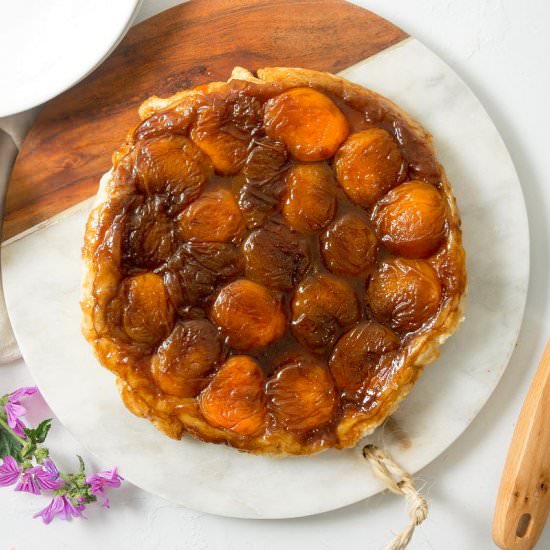 Peach Tarte Tatin - Recipe photo by inthekitchnet