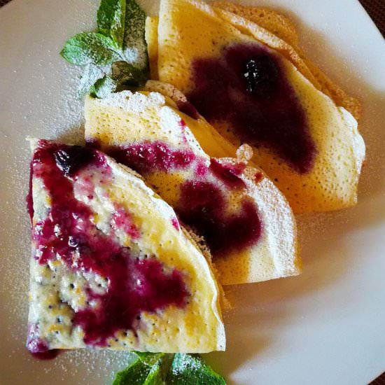 Desert Crepes (French Pancakes) - Recipe photo by Mar@TimeForDelish