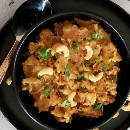 Red Chutney Aloo Masala - Recipe photo by livingsmartandhealthy