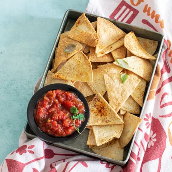 Air Fryer Tortilla Chips - Recipe photo by healingtomato