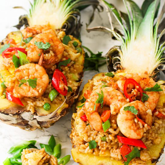 Shrimp Pineapple Fried Rice - Recipe photo by Simshomekitchen