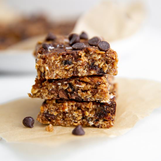 Vegan No Bake Cookie Bars (GF) - Recipe photo by FromScratchFast
