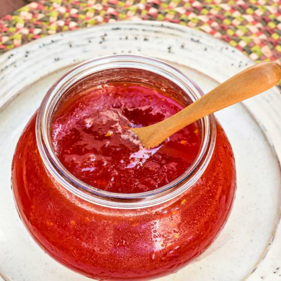 Peach Tomato Jam - Recipe photo by onlinepastrychef