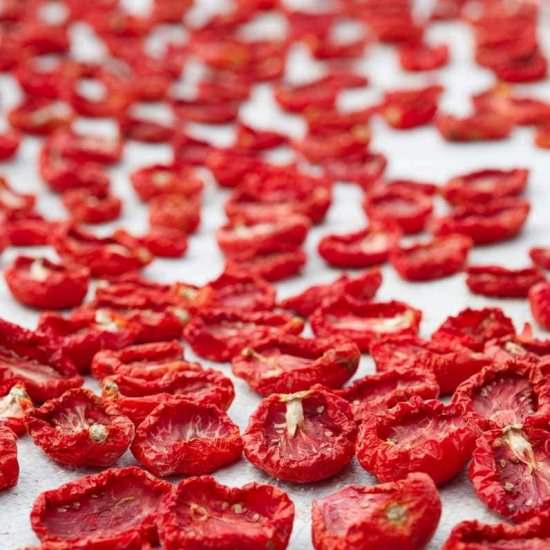 How to Dehydrate Tomatoes - Recipe photo by wholefully