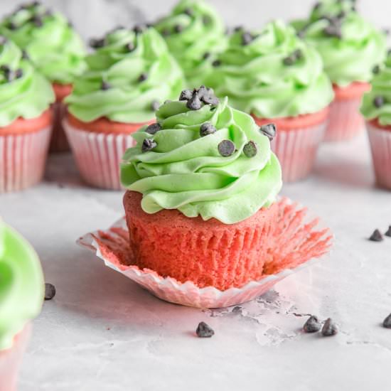 Watermelon Cupcakes - Recipe photo by Chopnotch