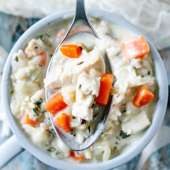 Creamy Turkey and Rice Soup - Recipe photo by GoodieGodmother