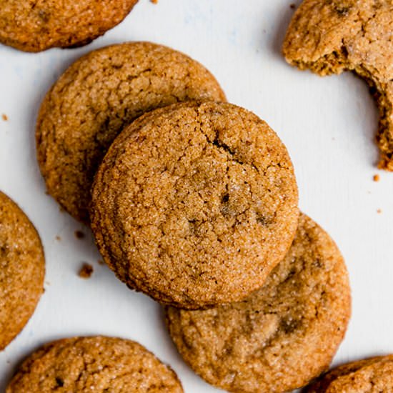 Gluten-free Ginger Snaps - Recipe photo by ScienceandCrumbs