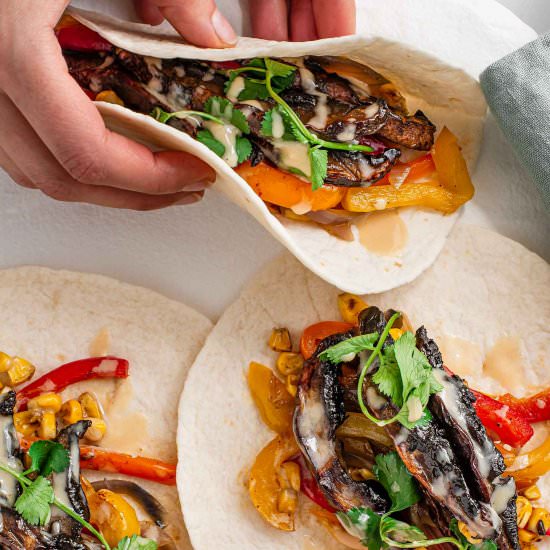 Easy Sesame Mushroom Fajita - Recipe photo by tastythriftytimely