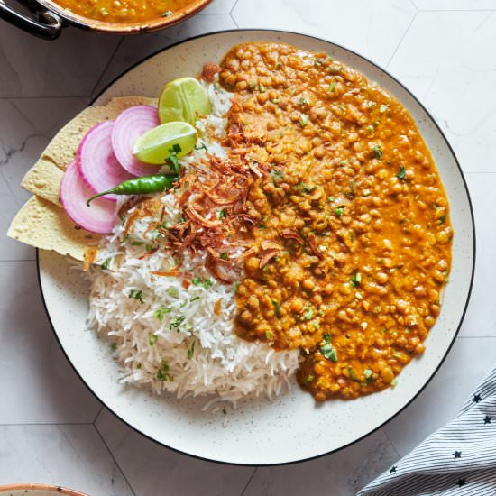 Wholesome Vegan Dal Chawal - Recipe photo by Veganbell