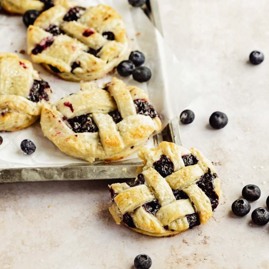 Mini Blueberry Pies - Recipe photo by FlouringKitchen