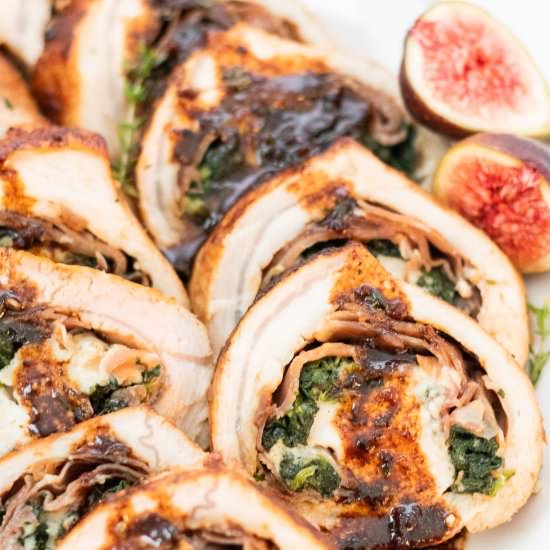 Pork Stuffed with Prosciutto & Fig - Recipe photo by beyondthenoms