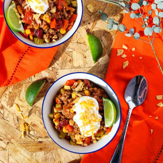 Gluten-Free Slow Cooker Chili - Recipe photo by eatsbyapril