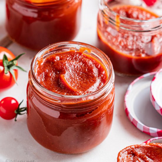 Healthy Homemade Ketchup - Recipe photo by Tina FitDiary