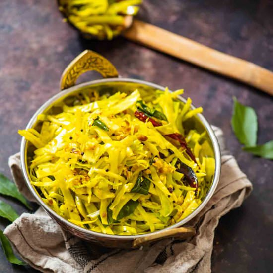 Cabbage Thoran - Recipe photo by shintasimon