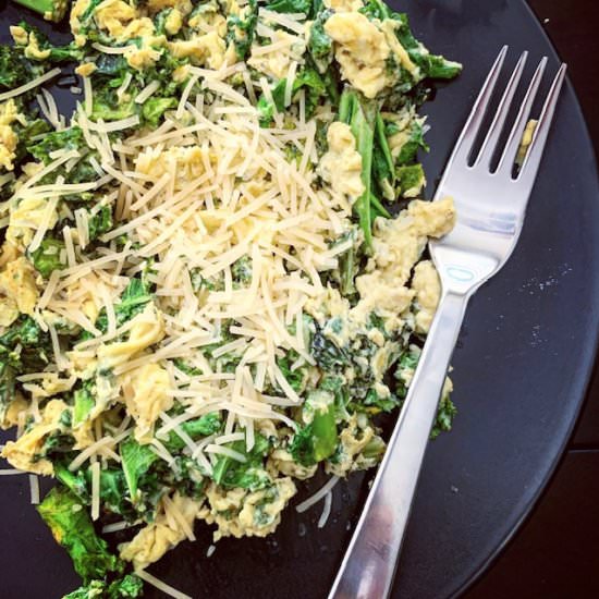 EASY SPINACH, CHEESE AND OLIVE OIL - Recipe photo by Lovely Lentils