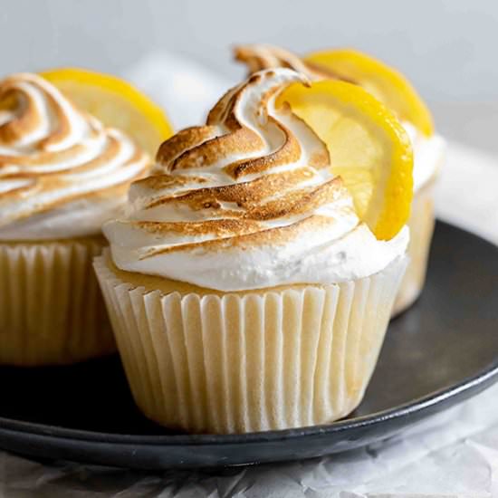 Lemon Meringue Cupcakes - Recipe photo by thebakersalmanac