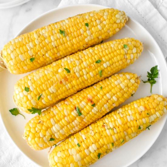 Oven Roasted Corn on the Cob - Recipe photo by Herbs and Flour