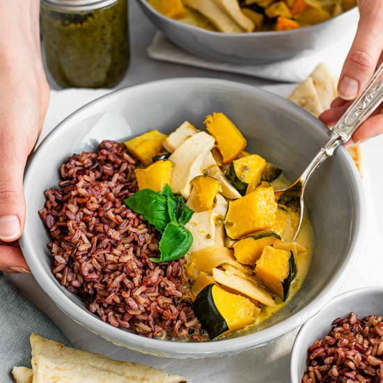 Fall Thai Inspired Green Curry - Recipe photo by tastythriftytimely